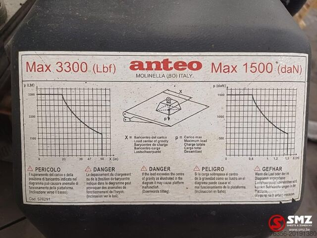 Construção Diversen Occ laadklep Anteo
