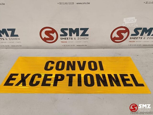 Gebr Schild für außergewöhnlichen Transport 110x40 Diversen Occ Bord uitzonderlijk vervoer 110x400x1mm