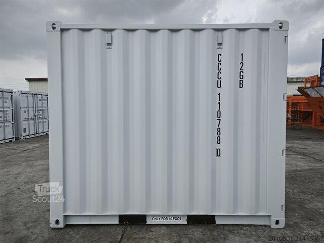 Sjöcontainer 10/ 8/6 Fuß Set Baucontainer / Lichtgrau Minicontainer/Containerset/Self Storage