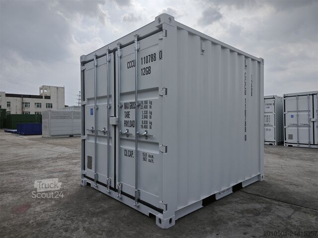 Sjöcontainer 10/ 8/6 Fuß Set Baucontainer / Lichtgrau Minicontainer/Containerset/Self Storage