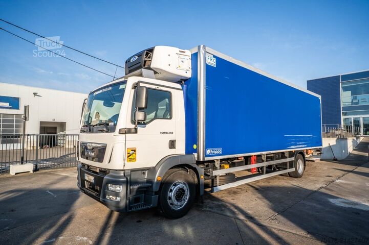 Pārvadājumi saldētavā/saldētavā MAN TGM 18.340 BL+CARRIER+DHOLLANDIA 3Ton