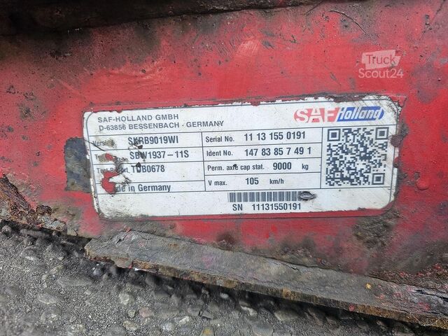 Ось SAF SKRB9019WI / TRAILAXLE DISC.