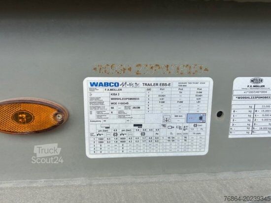 Kipper Auflieger MEILLER MHPS15/18 25M³ LIFTACHSE