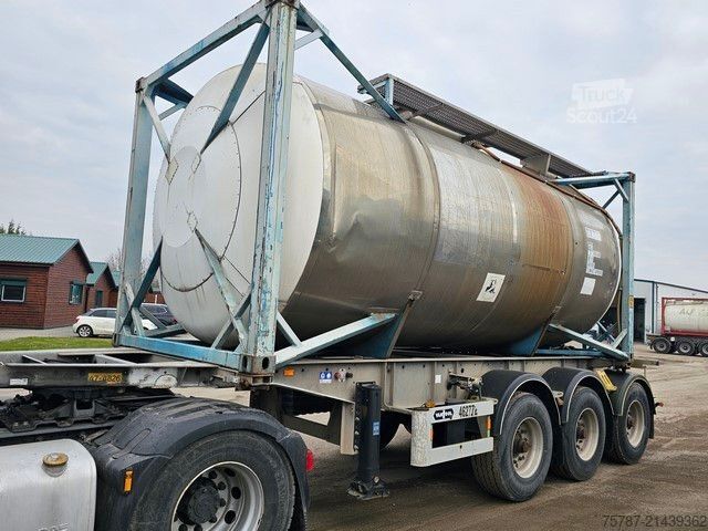 Tanksemitrailer VAN HOOL Tankchassis + Tankcontainer