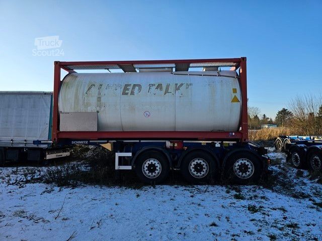 Vekselpåbygg-semitrailer SCHMITZ CARGOBULL 20" Tankconatinerchassis + Tankcontainer
