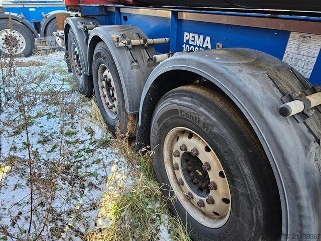 Vekselpåbygg-semitrailer SCHMITZ CARGOBULL 20" Tankconatinerchassis + Tankcontainer