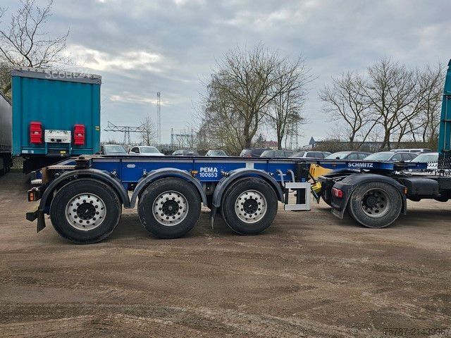 Vekselpåbygg-semitrailer SCHMITZ CARGOBULL 20" Tankconatinerchassis + Tankcontainer