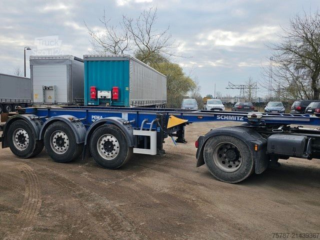 Vekselpåbygg-semitrailer SCHMITZ CARGOBULL 20" Tankconatinerchassis + Tankcontainer