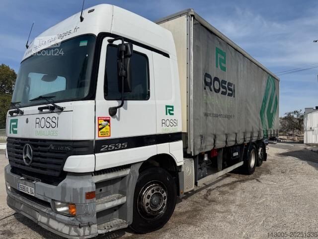 Camión plataforma con toldo Mercedes-Benz 2540 RIDELLES PLATEAU RIDELLES BACHE HAYON