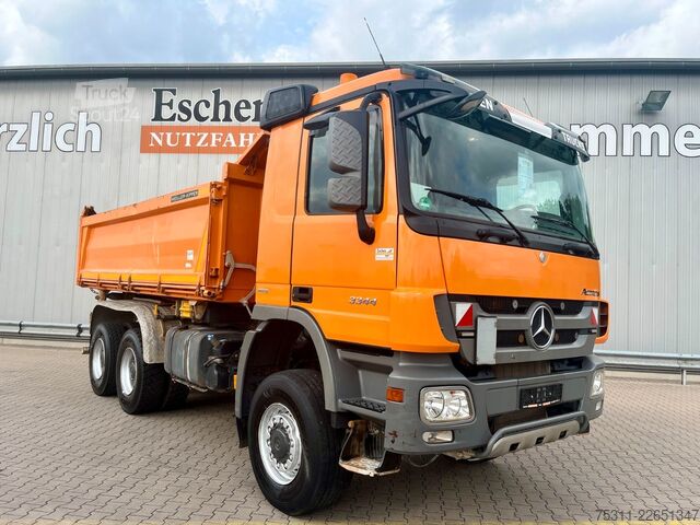 Dreiseitenkipper LKW MERCEDES-BENZ Actros 3344 MP3 AK 6x6 | Bordmatik*Telligent*BB