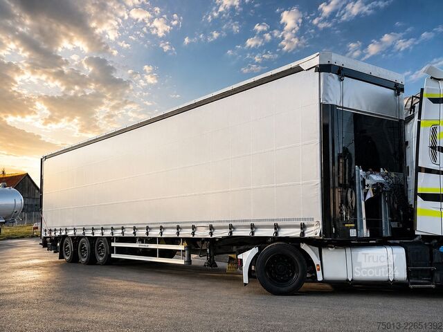 Відкритий напівпричіп з тентом SCHWARZMÜLLER Gabelstapler-Transporter, 2-teilige LBW, MIETEN?