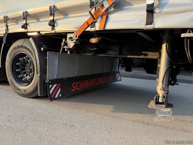 Відкритий напівпричіп з тентом SCHWARZMÜLLER Gabelstapler-Transporter, 2-teilige LBW, MIETEN?