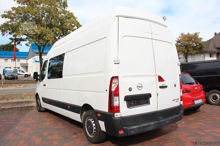 Furgon z wysokim dachem OPEL Movano B Doka L3H3 6 Sitzer AHK Navi
