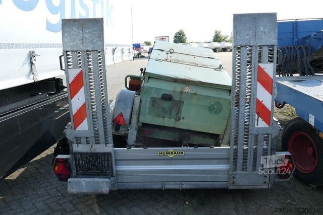 Nízkozdvižný príves HUMBAUR HS 353718,  Tandem, Rampen, Verzinkt, 2,8to. NL
