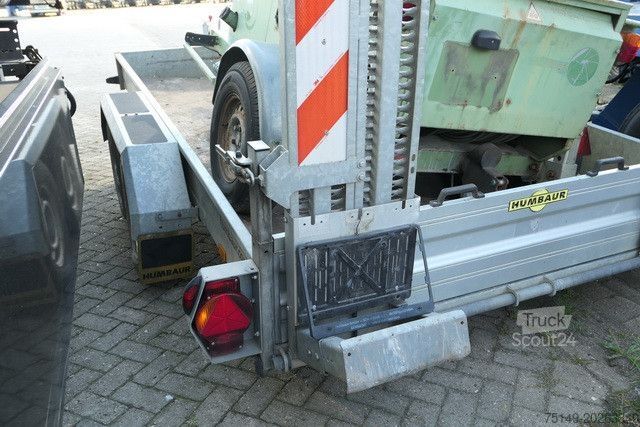 Nízkozdvižný príves HUMBAUR HS 353718,  Tandem, Rampen, Verzinkt, 2,8to. NL