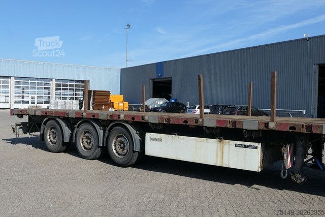 Åben sættevogn  Wiese S3-36PL-S, Verbreiterbar, Gelenkt, Luftfe.