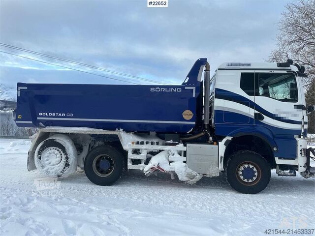 Kipper MAN TGS fully plowed dump truck 4x4+2 w/ underlying cu