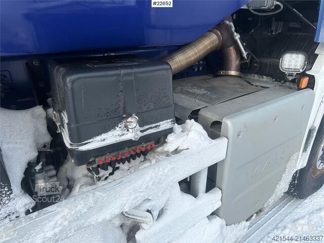 Kipper MAN TGS fully plowed dump truck 4x4+2 w/ underlying cu