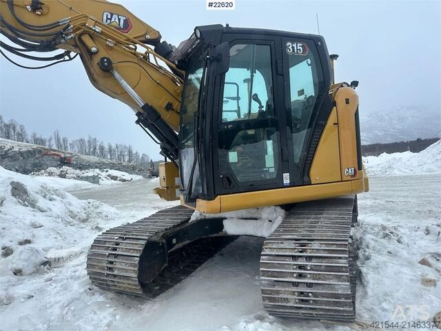 Raupenbagger CAT 315 excavator w/ VA boom, GPS, rototilt and 2 buck