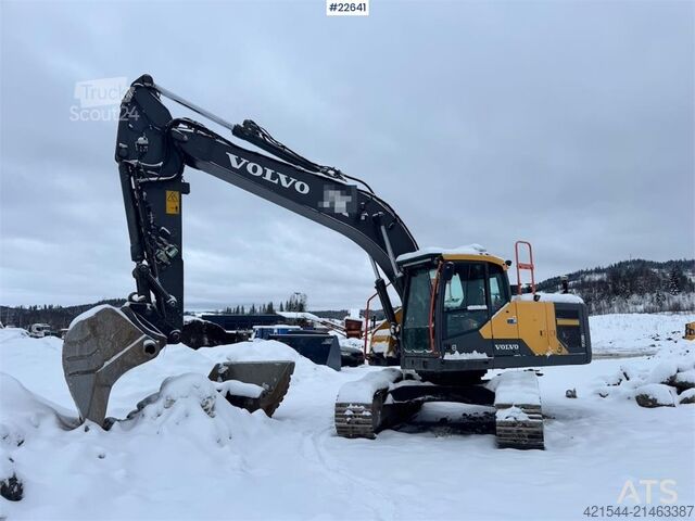 Raupenbagger Volvo EC220EL Beltegraver – Rototilt – 2 skuffer – US er