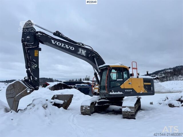 Raupenbagger Volvo EC220EL Beltegraver – Rototilt – 2 skuffer – US er