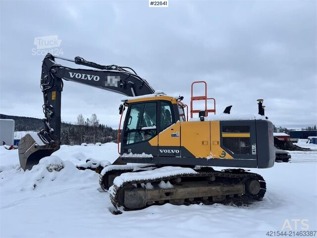 Raupenbagger Volvo EC220EL Beltegraver – Rototilt – 2 skuffer – US er