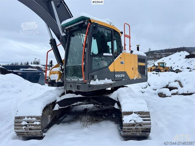 Raupenbagger Volvo EC220EL Beltegraver – Rototilt – 2 skuffer – US er