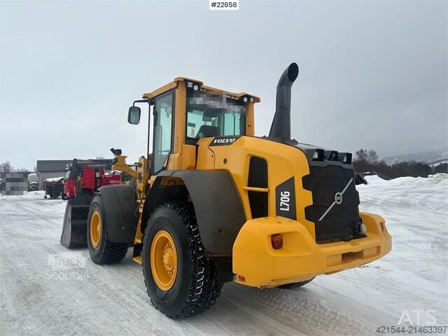 Radlader Volvo L70G wheel loader w/ CAT bucket, certified until 1