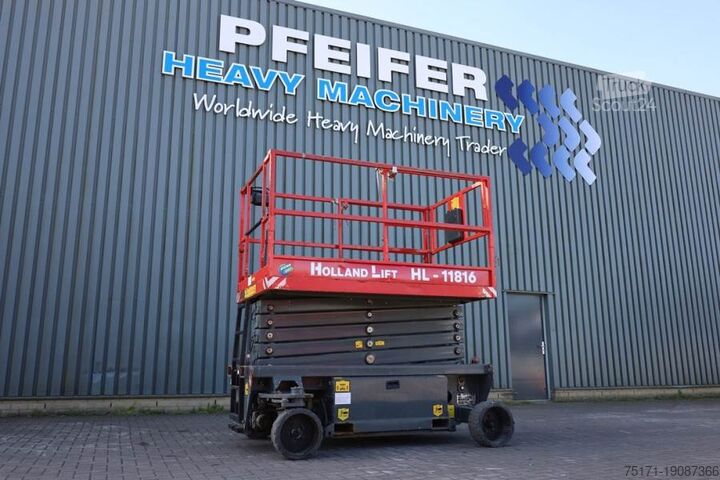 Ножичний підйомник Holland Lift Ecostar HL-11816  Electric, 14m Working Height, 30