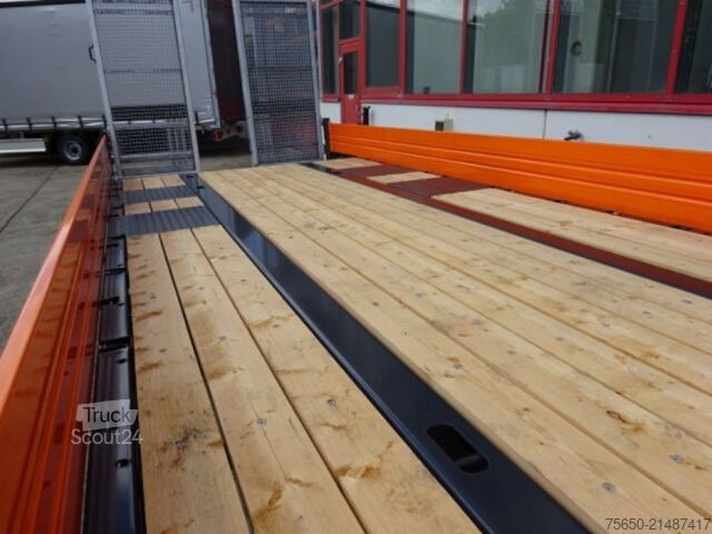 Low loader trailer Möslein TTT-11 6,20 Orange  Neuer Tandemtieflader