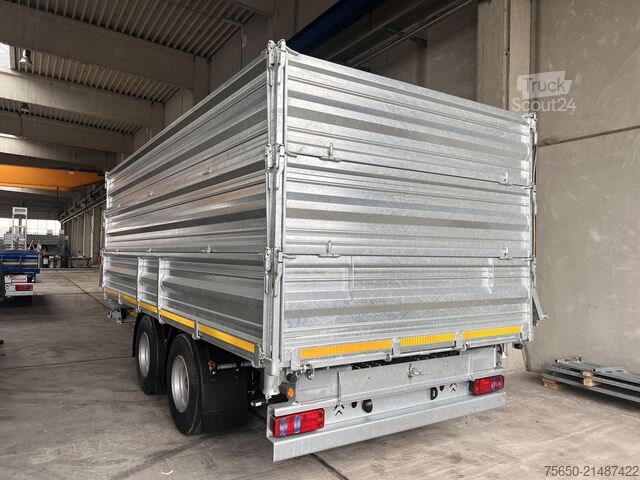 Самосвальный прицеп Möslein TTD 19 AB  19 t Tandemkipper Tieflader, Breitbereifung 2 x Aufsatzbordwänden-- Neufahrzeug --