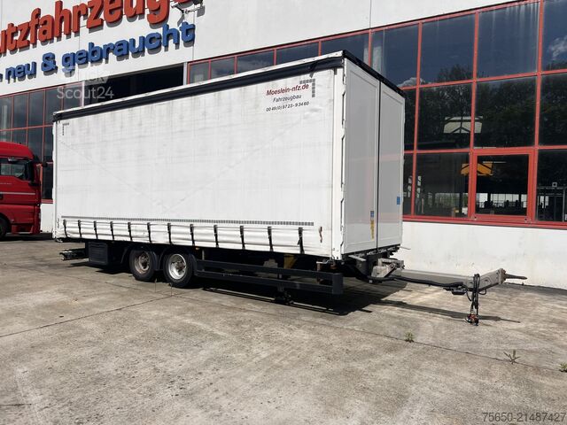 Open trailer with tarp Möslein TPW 105 D Schwebheim  Tandemplanenanhänger durchladbar