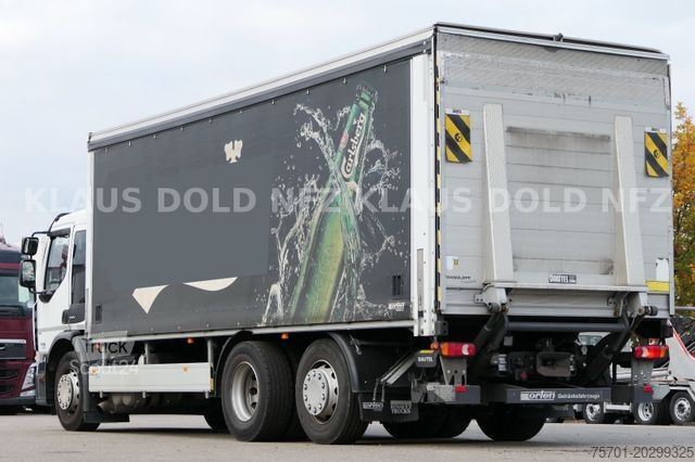 Nákladné auto s plochou korbou a plachtou RENAULT Premium 430 Getränkewagen Lift-/Lenkachse EU5