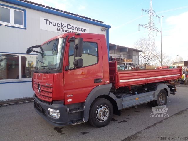 Transporter mit Kipper MERCEDES-BENZ Atego 816 AHK 3-Sitzer EU6 Meiller Kipper