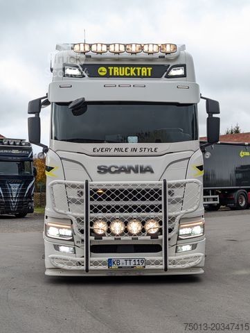 Štandardný ťahač SCANIA V8 R580 6X2, Retarder, Voll-Luft, OPEN PIPES