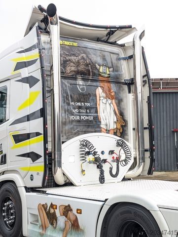 Štandardný ťahač SCANIA V8 R580 6X2, Retarder, Voll-Luft, OPEN PIPES