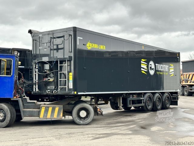 Oplegger met walking floor  H&W AGRAR 72 cbm,Lift-u. Lenkachse,Kornschieber