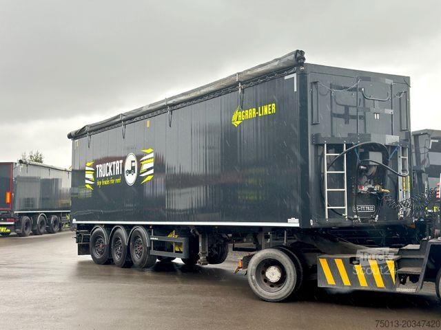 Oplegger met walking floor  H&W AGRAR 72 cbm,Lift-u. Lenkachse,Kornschieber