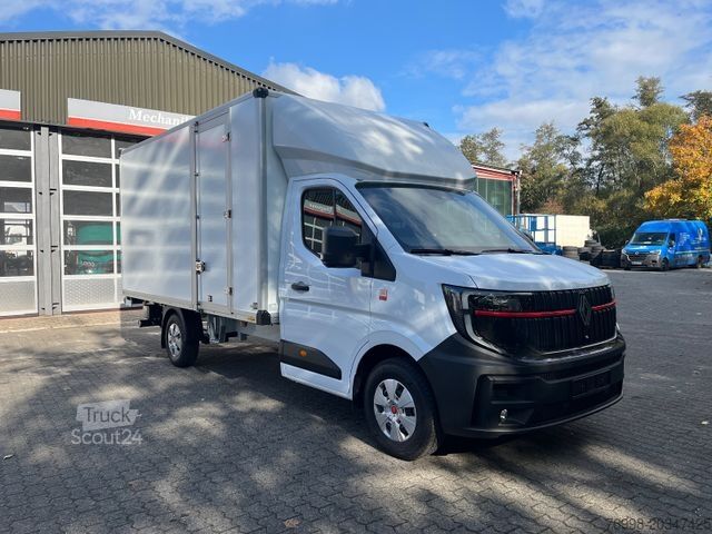 Vrachtwagen met bakwagen RENAULT MASTER MIT HUMBAUR KOFFERAUFBAU