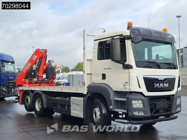 Plataforma de carga MAN TGS 26.360 6X2 Fassi F135A.0.22 Kran Crane Lift...