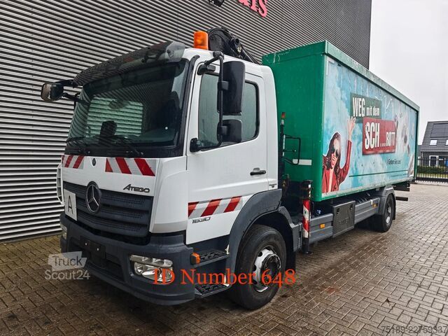 Krano sunkvežimis Mercedes-Benz Atego 1630 4x2 Atlas 65.2-A2L Tailgate!