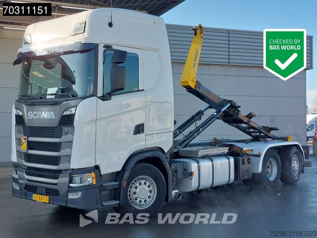Sistema de brazo de gancho Scania S500 6X2 Palfinger PHT20 SLD5 containersystem L...