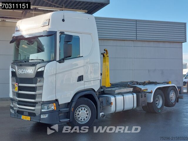 Sistema de brazo de gancho Scania S500 6X2 Palfinger PHT20 SLD5 containersystem L...
