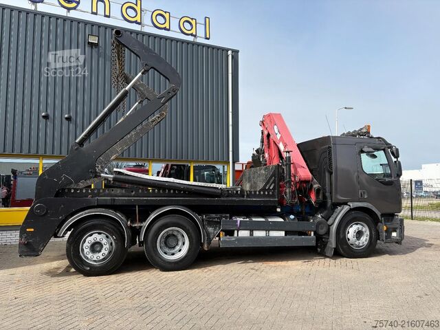 Camion cu macara Volvo FE 6 X 2 + HMF 1680  + CONTAINER SYSTEM