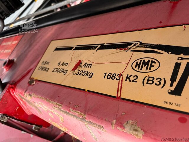 Camion cu macara Volvo FE 6 X 2 + HMF 1680  + CONTAINER SYSTEM