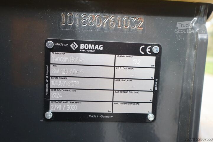 Tandemwals Bomag BW 120 ADe-5 | FULL ELECTRIC | CC2 | DEMO | LOW...