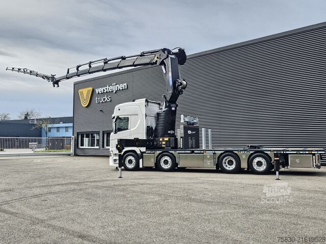 Standard-SZM Scania R590 V8 / 8x2 / HMF 9520 + JIB + LIER / TREKKER...