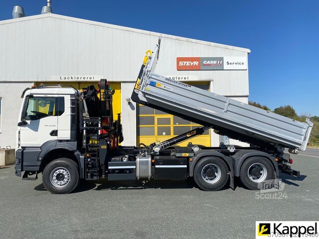 камион с кука за контейнери MAN TGS 33.520 6X4 BL / PALFINGER PK18002EHC