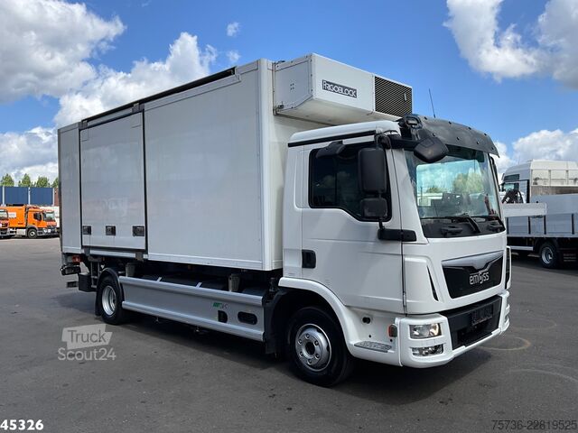 Transport refrigerat/congelat Emoss MAN TGL 12.180 Koel-vries opbouw 100% Elektrisc...