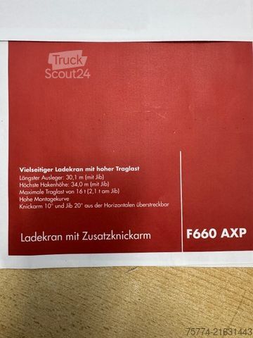 Vrachtauto met open laadbak MERCEDES-BENZ 3255/V8/ 6x4x2/Fassi 660+JIB-34m !